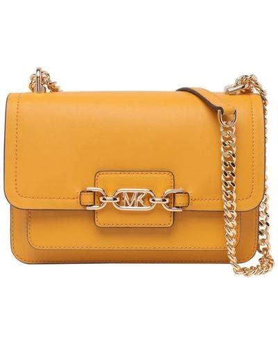 michael kors yellow bags|michael kors lyra shoulder bag.